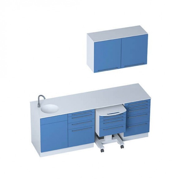 Mobilier Cabinet Médical - Module SELECT + meubles hauts 2 portes