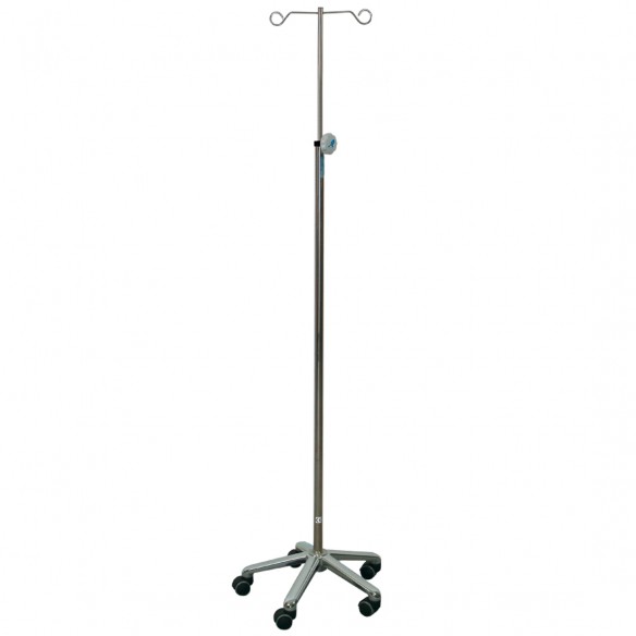 IV pole on wheels