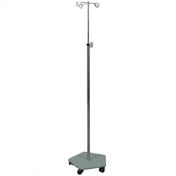 IV pole on wheels
