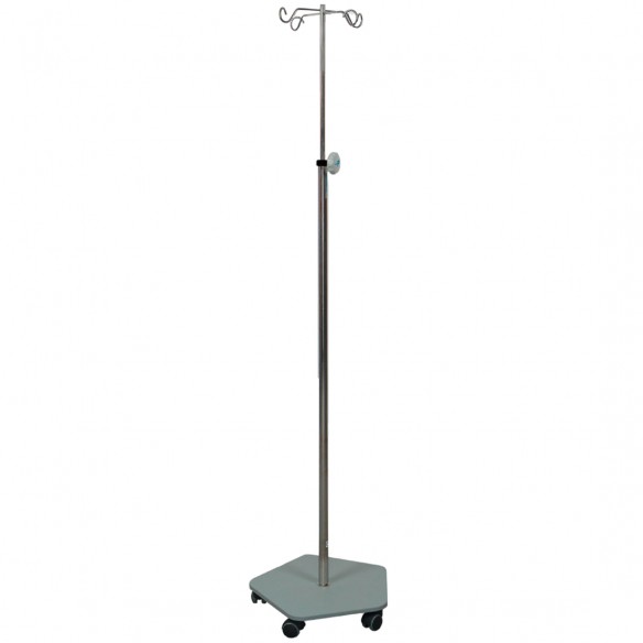 IV pole on wheels