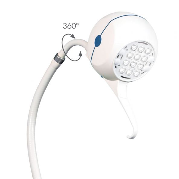 Lampada LED da 18W con testa girevole a 360°