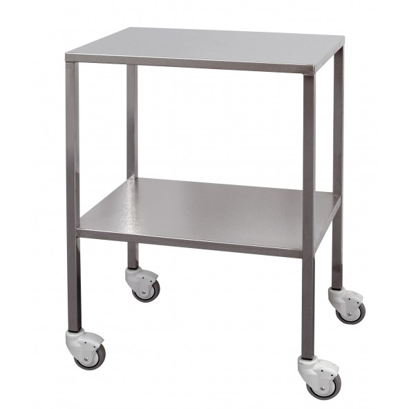 Stainless steel trolley with square tube